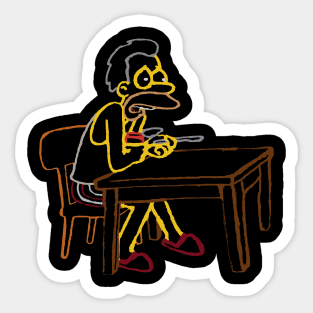 Lenny At Home Sticker